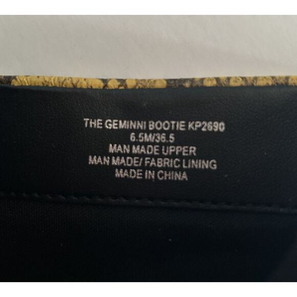 Katy Perry Geminni Mustard Print Zip up Block Heel Ankle Bootie-6.5-NIB - Picture 8 of 10